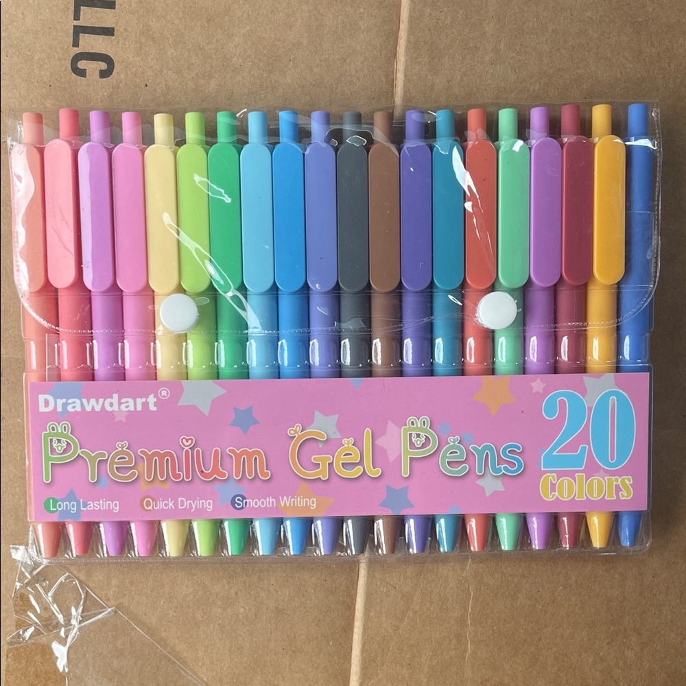 Drawdart Premium Retractable‎ Gel Pens 20 Pack